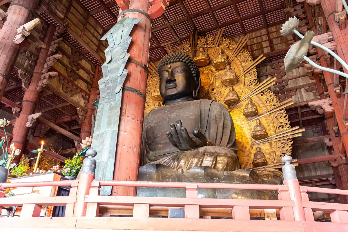 The Great Buddha seen from the side
